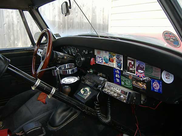 MG Midget custom dashboard