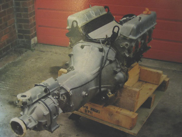 MGB GT V8 engine, transmission, and overdrive