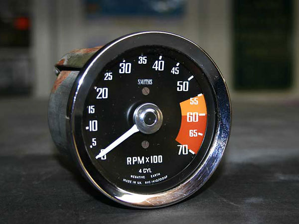 A later model MGB RVC tachometer solved the problem perfectly.