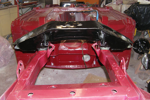 Reinstallation of the front crossmember.