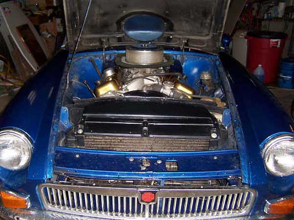 Chevy 454 in an MGB