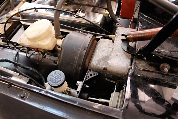 Brake booster and tandem master cylinder.