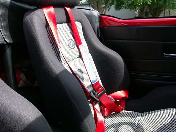Corbeau seats w/Sparco seat belts