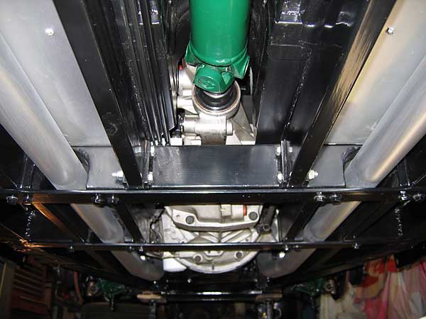 Removable (bolted-in) transmission mount.