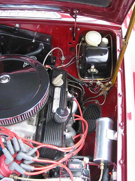 Though block-hugger headers were fitted, vent-holes in the RV8-style header location aide cooling