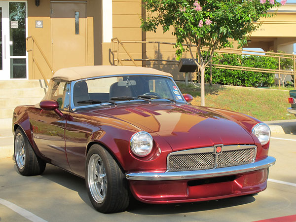 Chrome grille with stainless steel wire mesh insert.