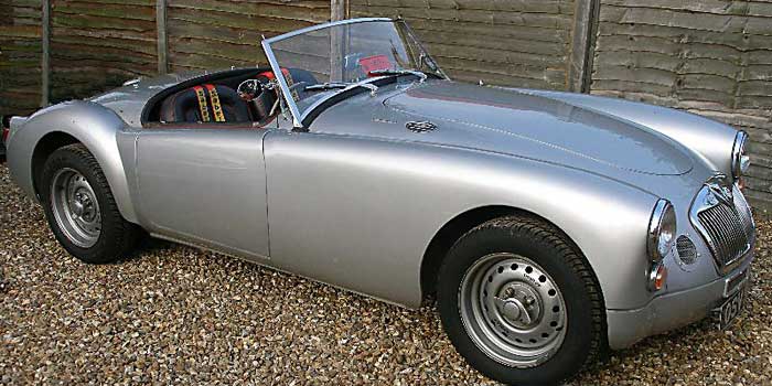 Steve Bowen's 1959 MGA with Mazda MX5 1600cc Twin Cam Engine